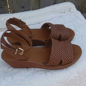 Brown Platform Sandals - Size 8